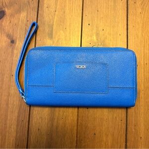 TUMI RFID Cobalt Blue Travel Wristlet